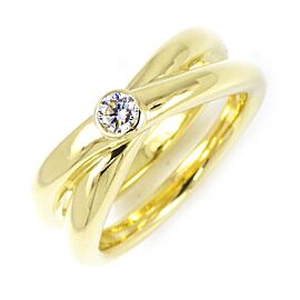 Tiffany & Co 18k Yellow Gold Diamond Gold US 6.75 Ring LXWBJ-372