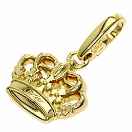 CARTIER 18k Yellow Gold Crown charm top Pendant LXGQJ-864