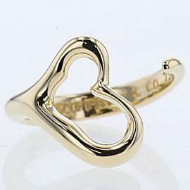 TIFFANY & Co 18k Yellow Gold Open heart Ring LXGBKT-1093