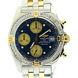 Breitling Chronographe B13358 Yellow Gold & Stainless Steel Mens Watch