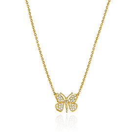 Wonderland Butterfly Diamond Necklace