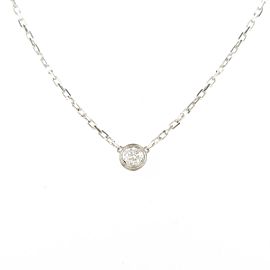 Cartier 18k White Gold Diamant Leger Necklacec LXGYMK-105