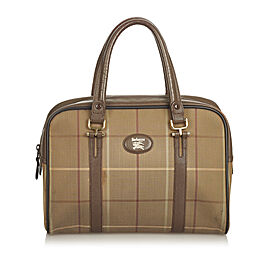 Plaid Canvas Handbag