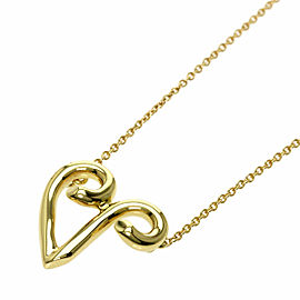 TIFFANY&Co. Initial V K18 Yellow Gold Necklace LXGQJ-509