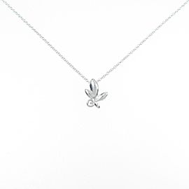 TIFFANY & Co 925 Silver Olive Leaf Necklace LXGYMK-384