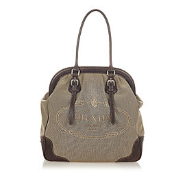 Prada Canapa Frame Shoulder Bag