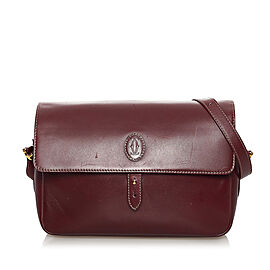 Cartier Must de Cartier Leather Crossbody Bag