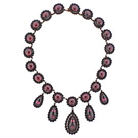 Antique Bohemian Garnet Necklace