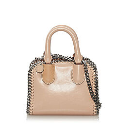 Stella McCartney Mini Falabella Leather Satchel