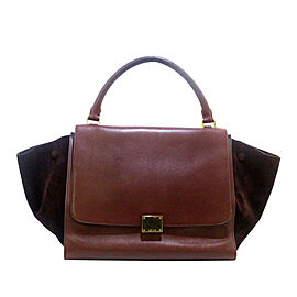 Celine Medium Trapeze Leather Satchel