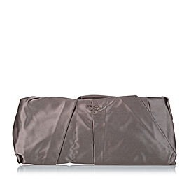 Prada Pleated Raso Clutch Bag