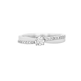 18k White Gold and .36ct Diamond Ring