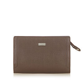 Burberry Leather Clutch Bag