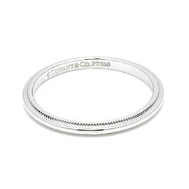 TIFFANY & CO Platinum Milgrain Ring