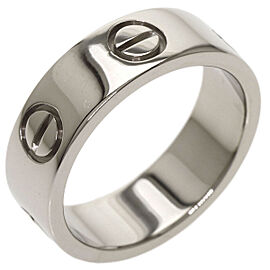 CARTIER 18K white Gold love Ring US