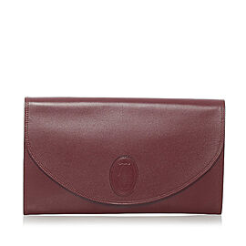 Cartier Must de Cartier Leather Clutch Bag