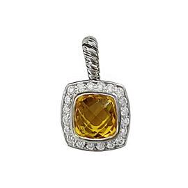 David Yurman Petite Albion Pendant Necklace with Citrine and Diamonds