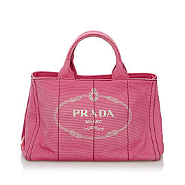 Prada Canapa Logo Satchel