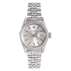 Rolex Date 69240 Stainless Steel Silver Dial 26mm Womens Watch