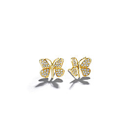 Wonderland Butterfly Diamond Studs