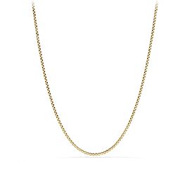 David Yurman Small Box Chain in 18k Yellow Gold 2.7mm, 22 inch