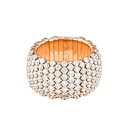 Stretch Collection 18K Rose Gold Diamonds Ring