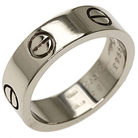 CARTIER 18K White Gold love US 6.5 Ring