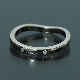 Cartier 950 Platinum Ballerina Curve 3PD Wedding Ring LXGNTR-20