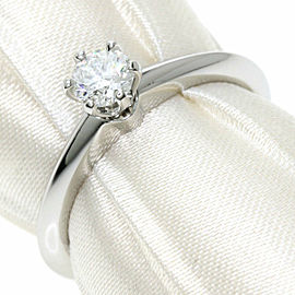 TIFFANY & Co 950 Platinum Solitaire Ring LXGQJ-443