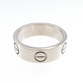 Cartier 18K white Gold Love US 5.5 Ring E0781