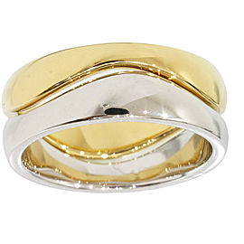 Cartier 18K White and Yellow Gold Love Me Ring Size 4.75