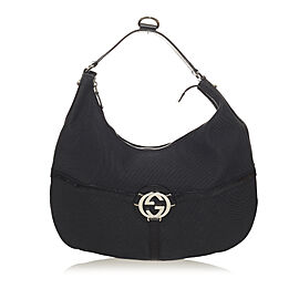 Gucci Reins Canvas Hobo Bag