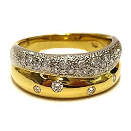 TASAKI 18k yellow gold/Platinum/diamond main Ring