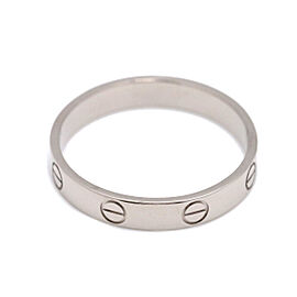 Cartier 18K White Gold Mini Love Ring US:8.75