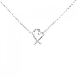 TIFFANY & Co 925 Silver Loving Heart Necklace LXGKM-255