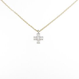 TIFFANY & Co 950 Platinum/18K Yellow Gold Cruciform Necklace LXGKM-57