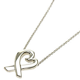 TIFFANY & Co 925 Silver Loving heart Necklace QJLXG-1590