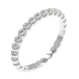 Van Cleef & Arpels Alhambra 18K White Gold Ring Size 8.25