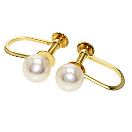 TASAKI 18K Yellow Gold Pearl Earring QJLXG-1459