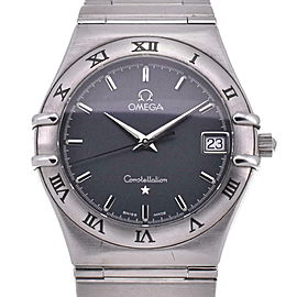 OMEGA Constellation Date 1512.40 SS Gray Dial Quartz Watch LXGJHW-212