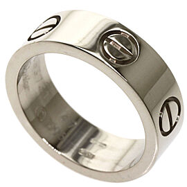 CARTIER 18K White Gold love Ring US 4 QJLXG-1485