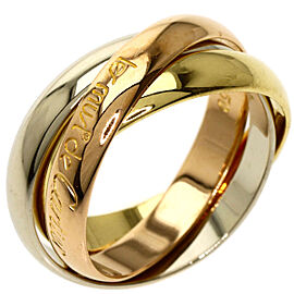 CARTIER Tri-Color Gold Trinity Ring US 5.25 QJLXG-1408