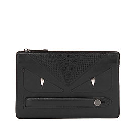 Monster Leather Clutch Bag