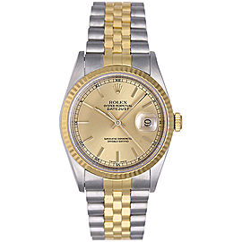 Rolex Datejust 16233 2-Tone Steel & Gold 36mm Mens Watch