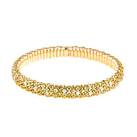 Stretch Collection 18K Yellow Gold Diamonds and Sapphires Bracelet