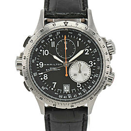 HAMILTON Khaki ETO chronograph black Dial Quartz Men's Watch