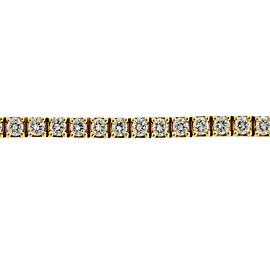 Gold Diamond Line Tennis Bracelet