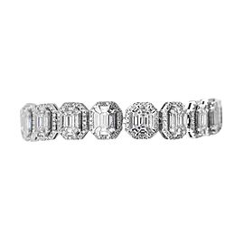 18k White Gold 13.90ct Diamond Bracelet