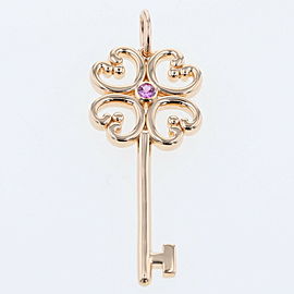 TIFFANY&Co. 18k Pink Gold Pendant top Quatra heart key LXGBKT-2