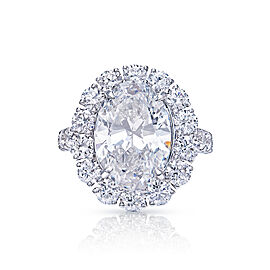 Carolina Carat Round Brilliant Diamond Engagement Ring in White Gold. GIA Certified